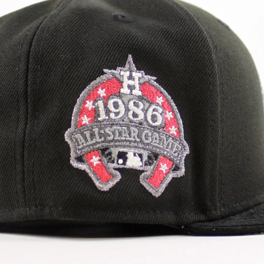 Houston Astros 1989 All Star Game New Era 59Fifty Fitted Hat (Black Corduroy Gray Under Brim)
