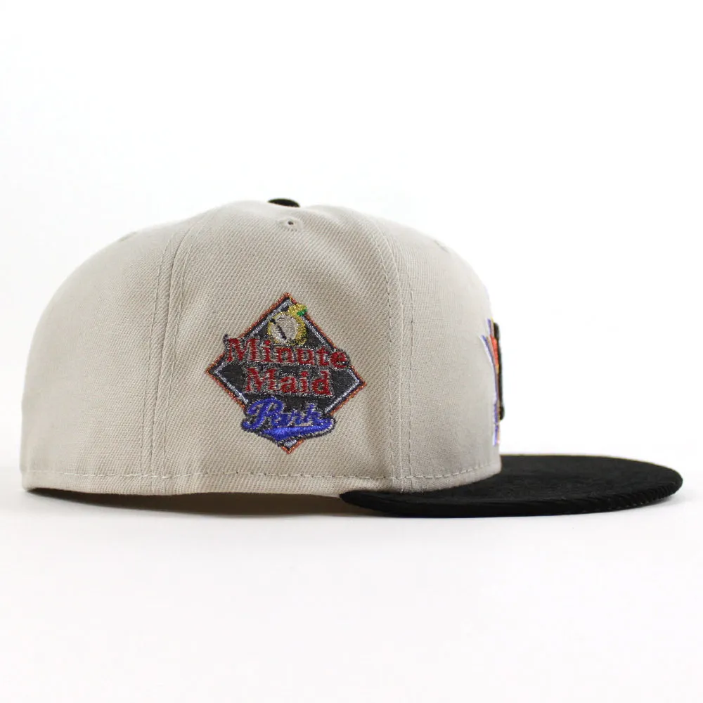 Houston Astros Minute Maid Park New Era 59Fifty Fitted Hat (Stone Corduroy Gray Under Brim)