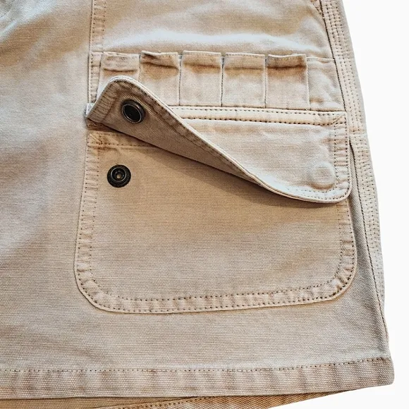 HUDSON Jeans 'Hunter' Mini Skirt with Cargo Pocket, Faded Bronze Color, Size 29