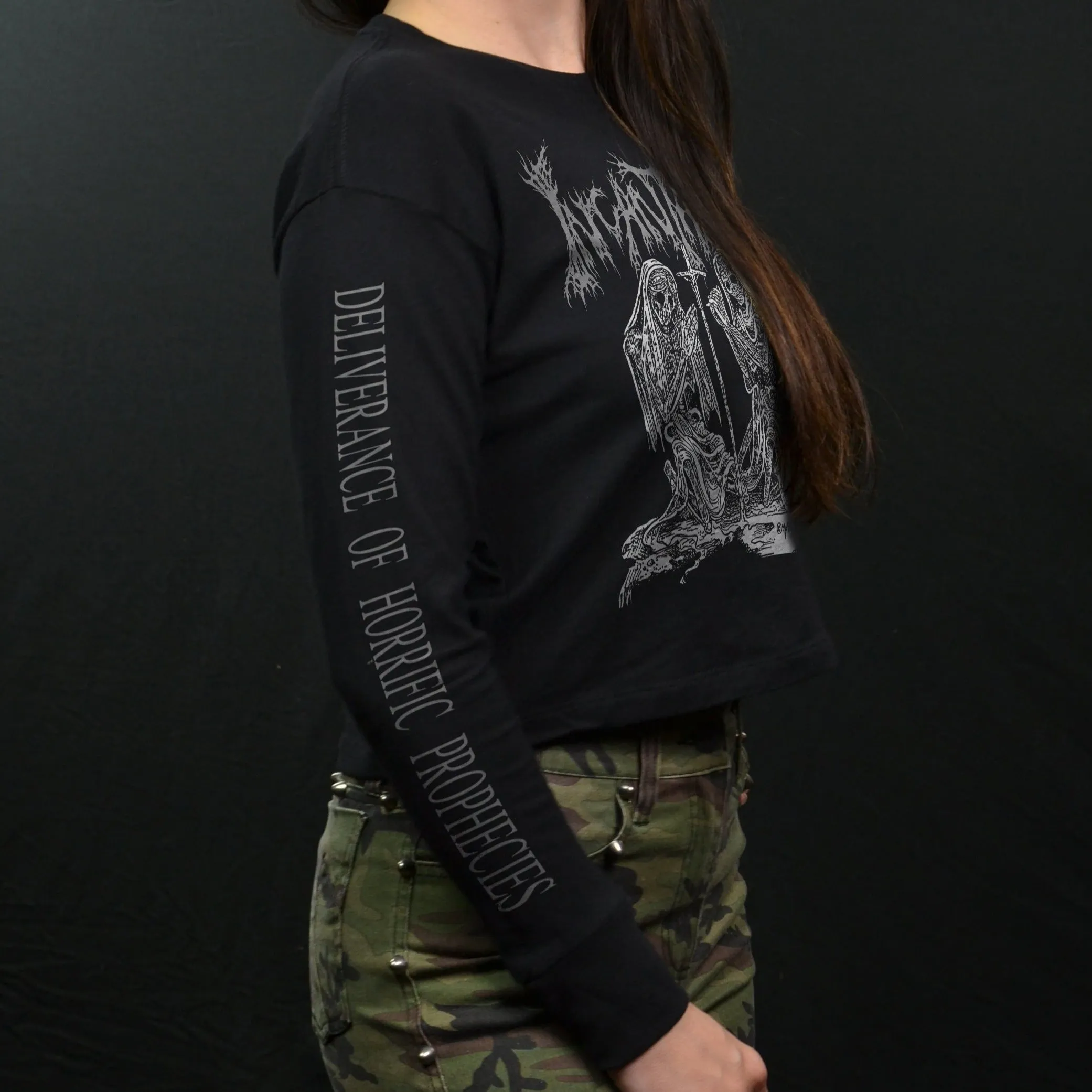 INCANTATION - Deliverance of Horrific Prophecies (Long Sleeve Crop)