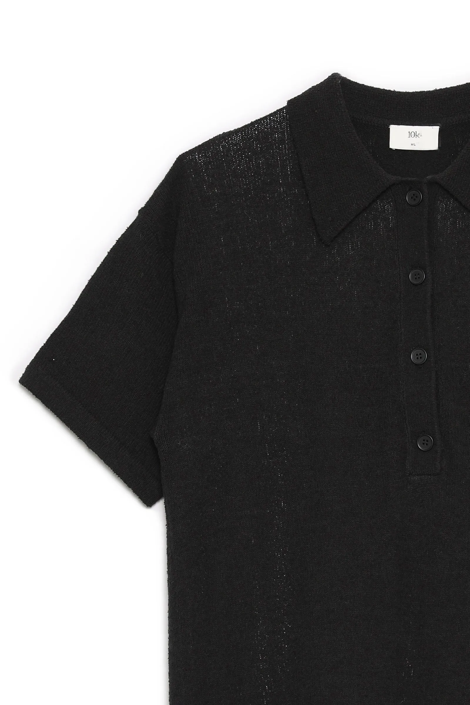 IVER KNIT POLO SHIRT BLACK
