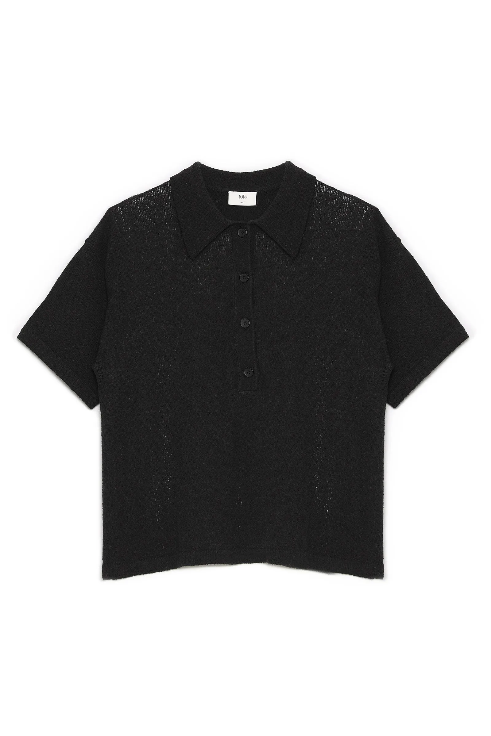 IVER KNIT POLO SHIRT BLACK