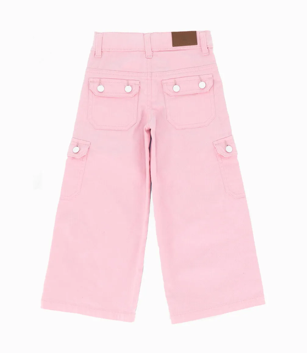 Jeans niña bicolor