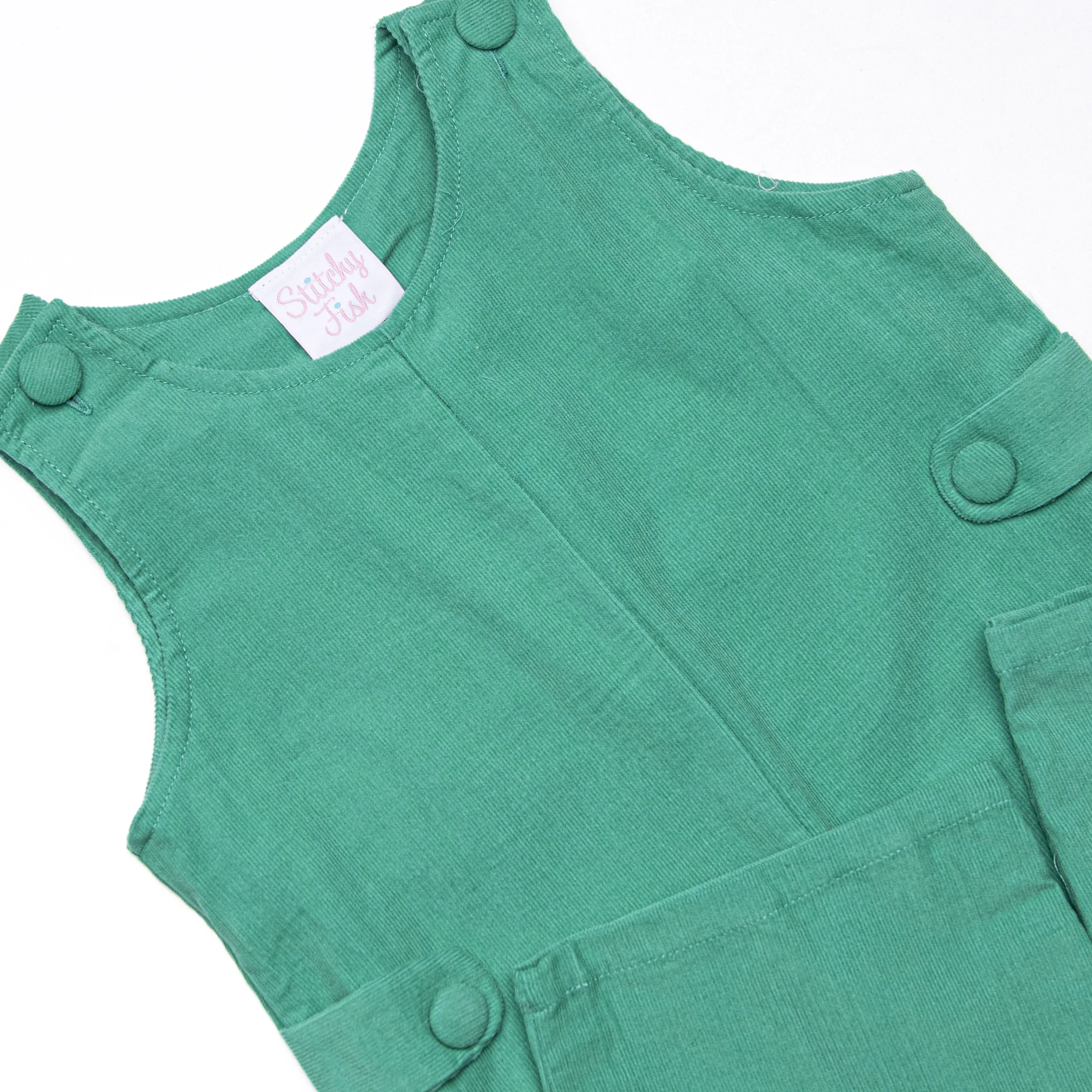 Kelly Long Jon Jon, Green Corduroy