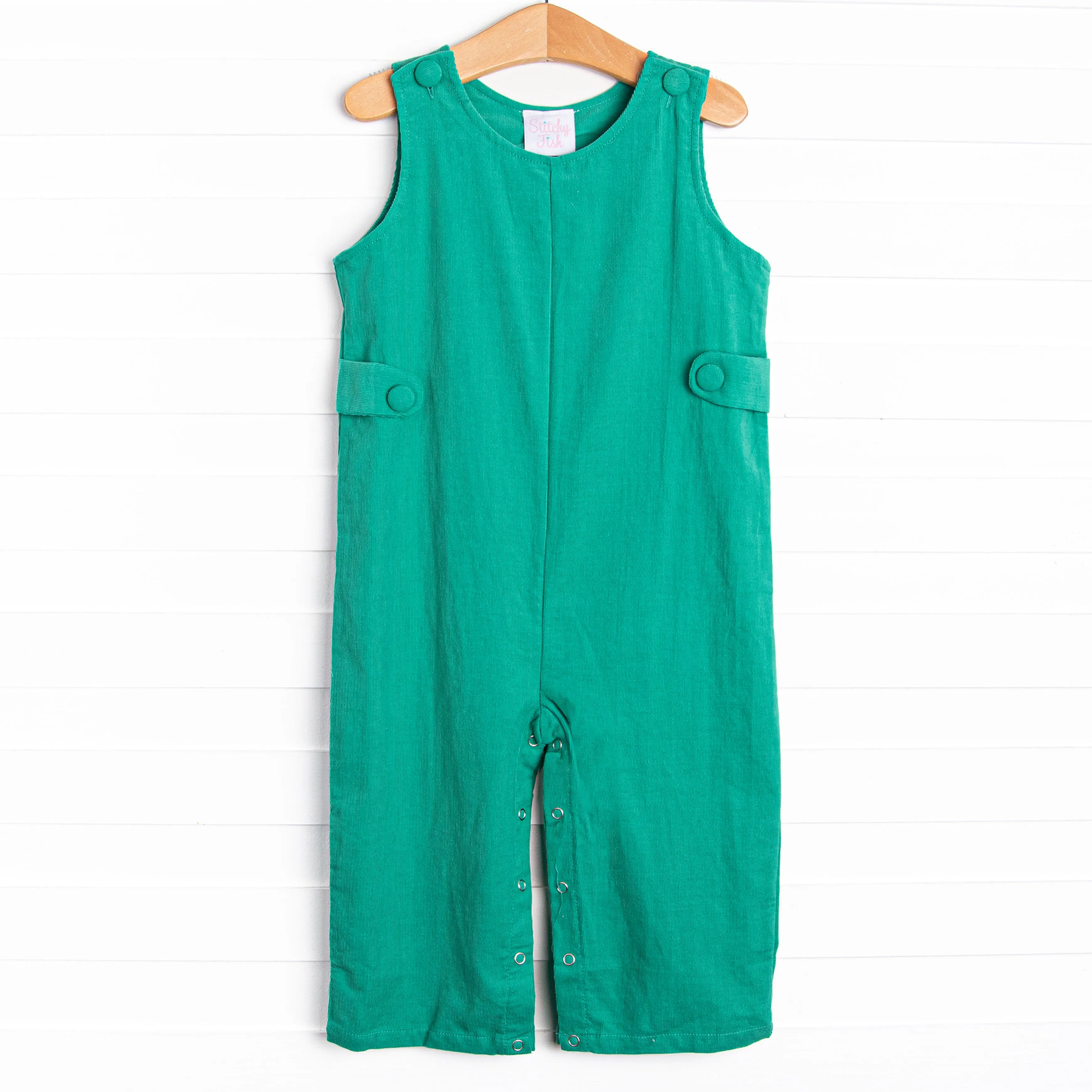 Kelly Long Jon Jon, Green Corduroy