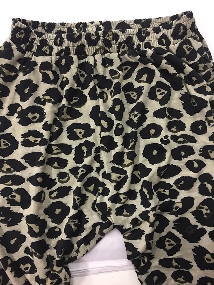 Khaki Leopard Pants