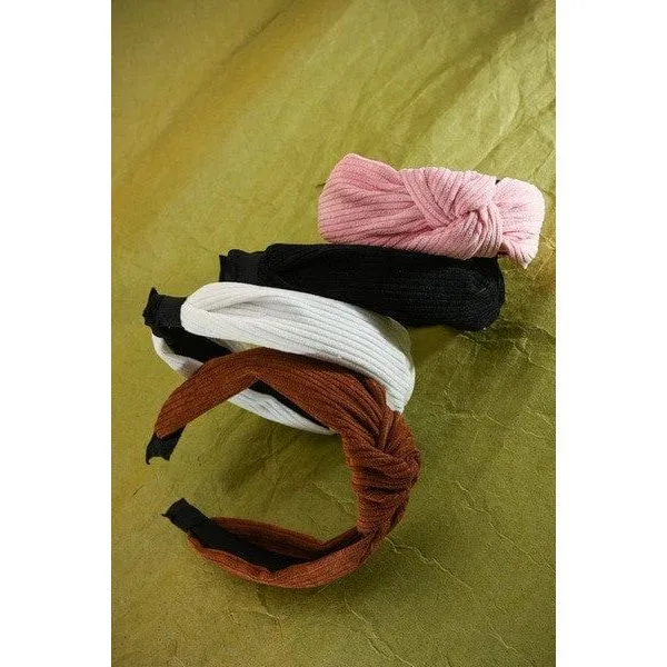 Knotted Corduroy Headband