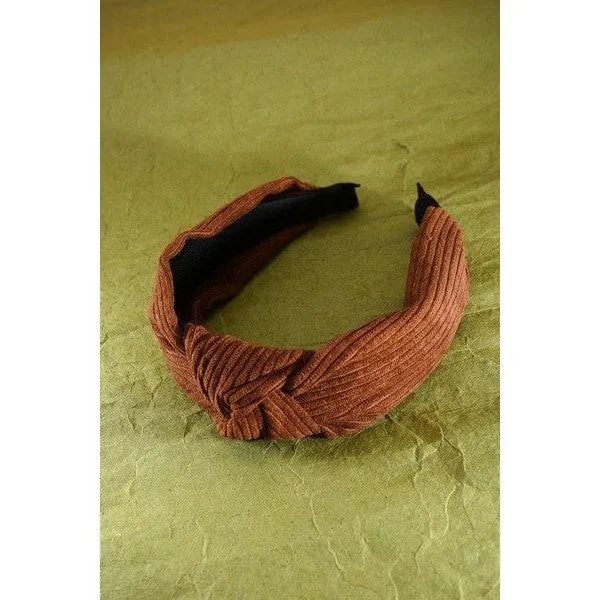 Knotted Corduroy Headband