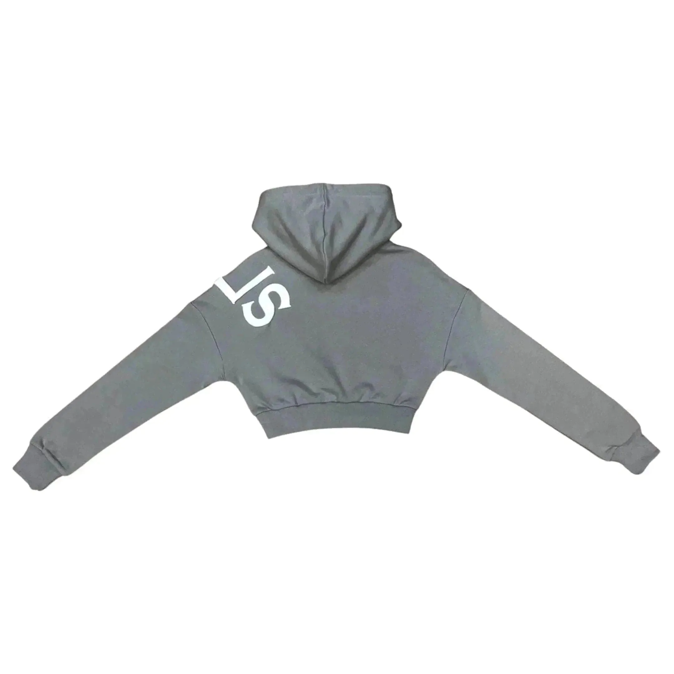 LEVELS PREMIUM CROP HOODIE | CHARCOAL
