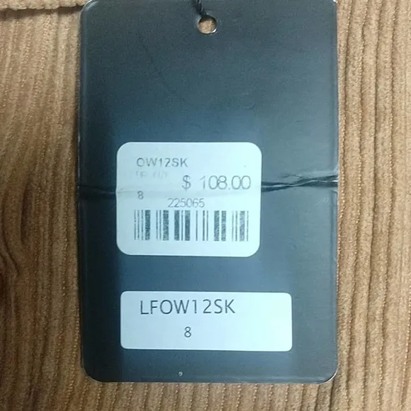 LF One Way Corduroy Snap Button Front Skirt