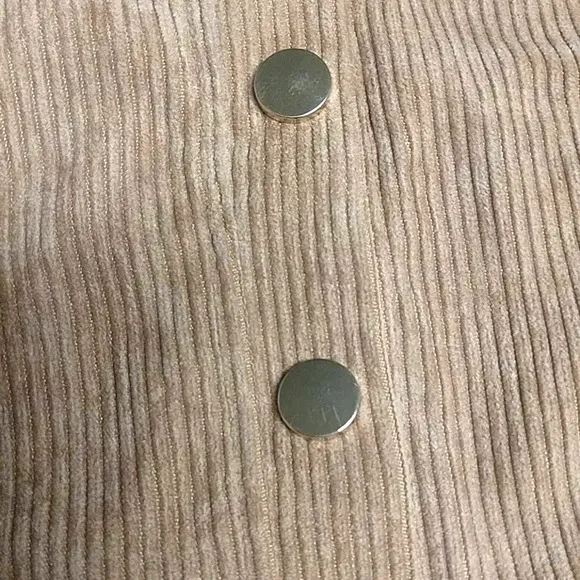 LF One Way Corduroy Snap Button Front Skirt