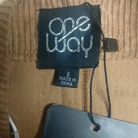 LF One Way Corduroy Snap Button Front Skirt