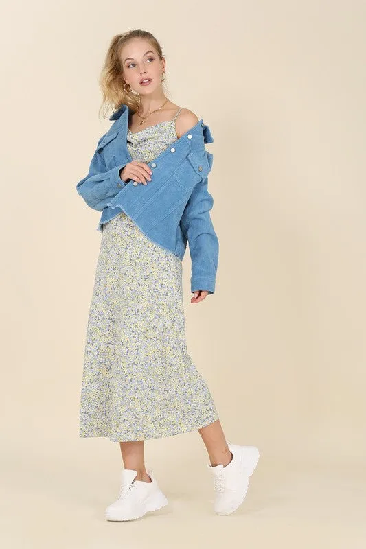 Lilou Frayed corduroy jacket