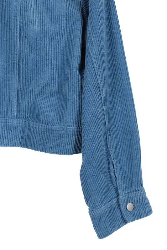 Lilou Frayed corduroy jacket