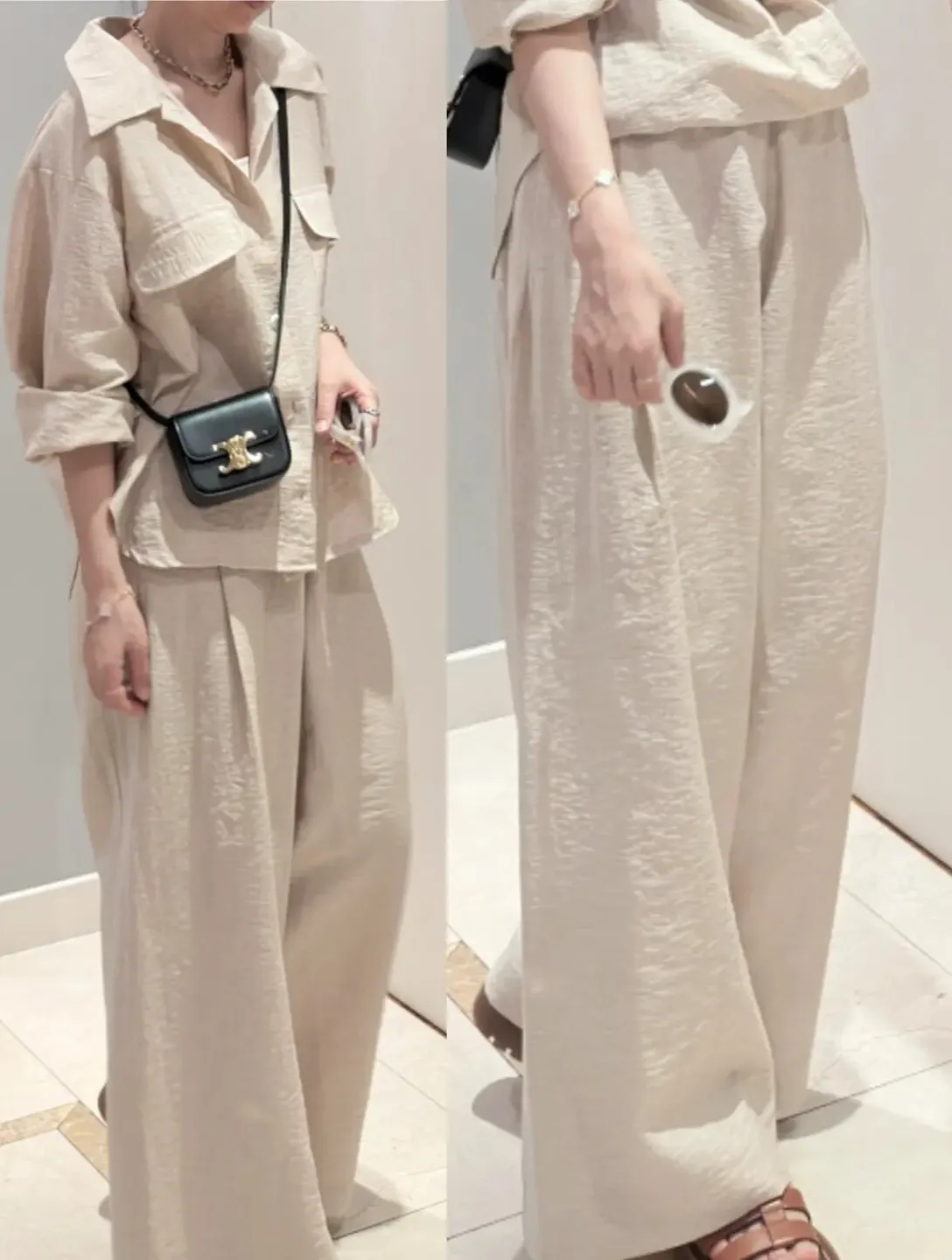 Loe Bio linen Wide Slacks