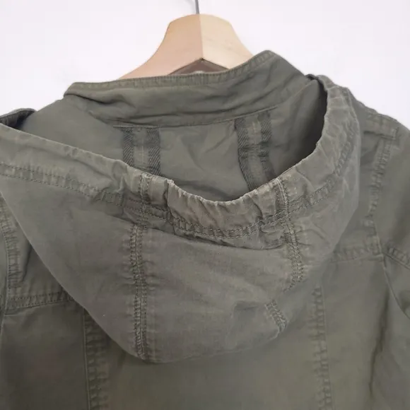 Lucky Brand Clothing cotton utility cargo Long Jacket S/P