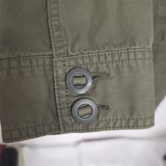 Lucky Brand Clothing cotton utility cargo Long Jacket S/P
