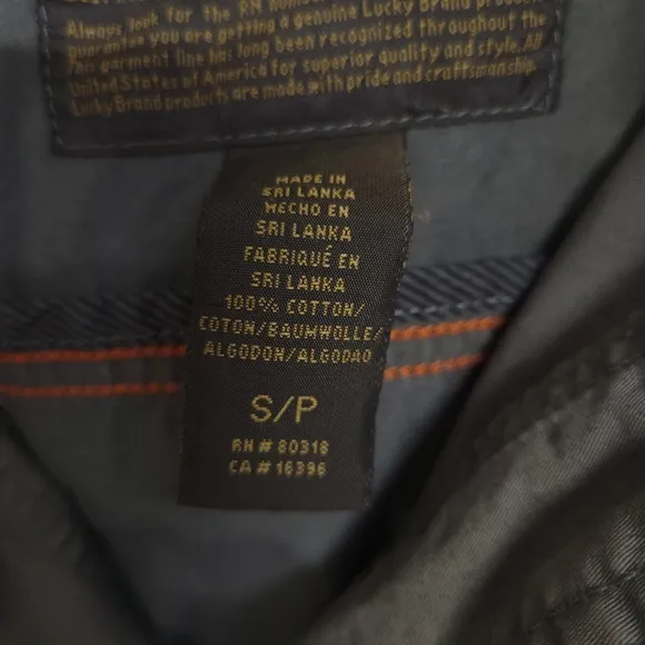 Lucky Brand Clothing cotton utility cargo Long Jacket S/P