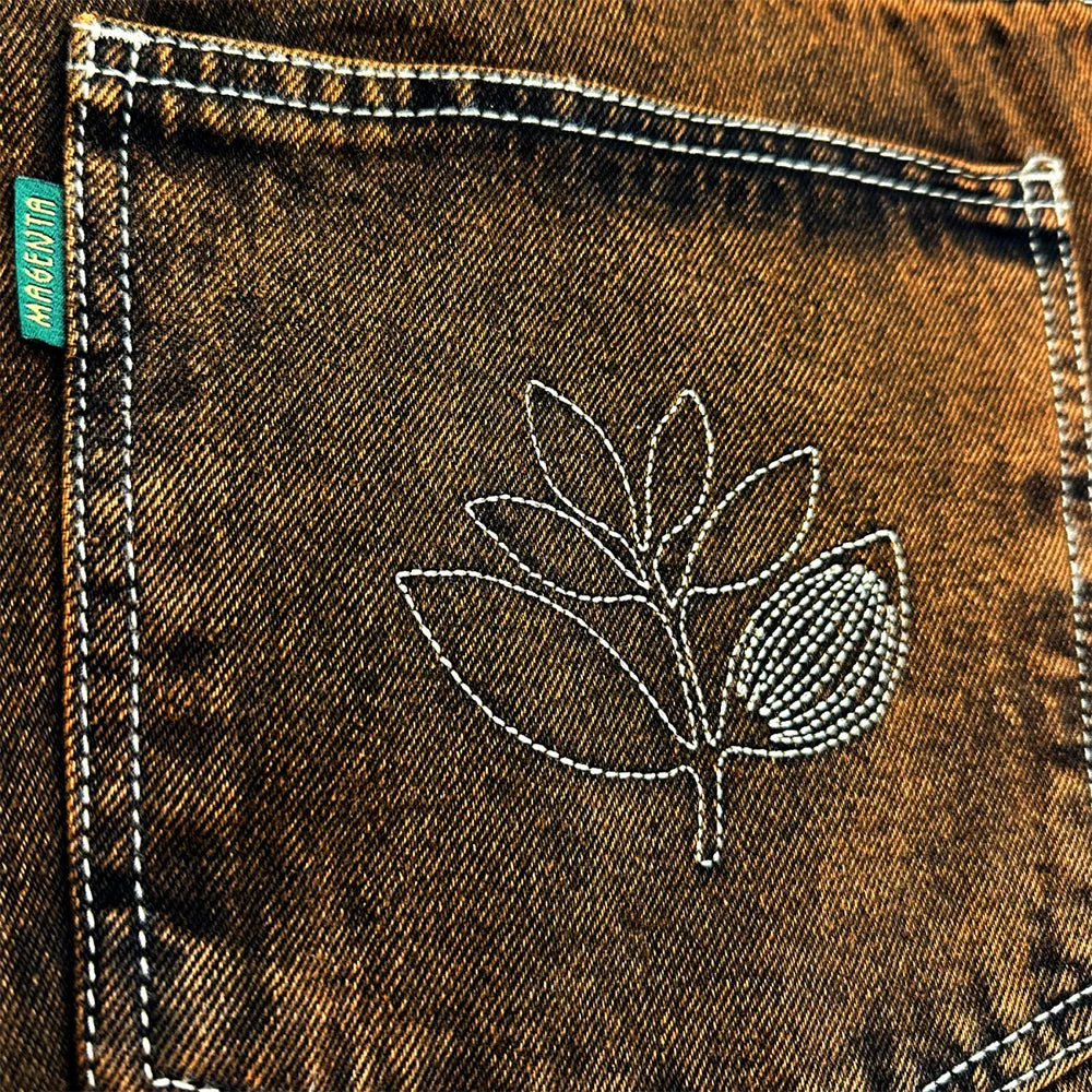 Magenta OG Denim Pants Stitch Bronze Denim