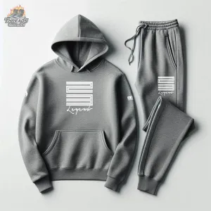 Men's Grey Hoodie Joggers 23 Legend Sweatsuit To Match Air Jordan 11 Cool Grey White