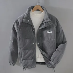 Men's Warm Button Down Jacket | Corduroy