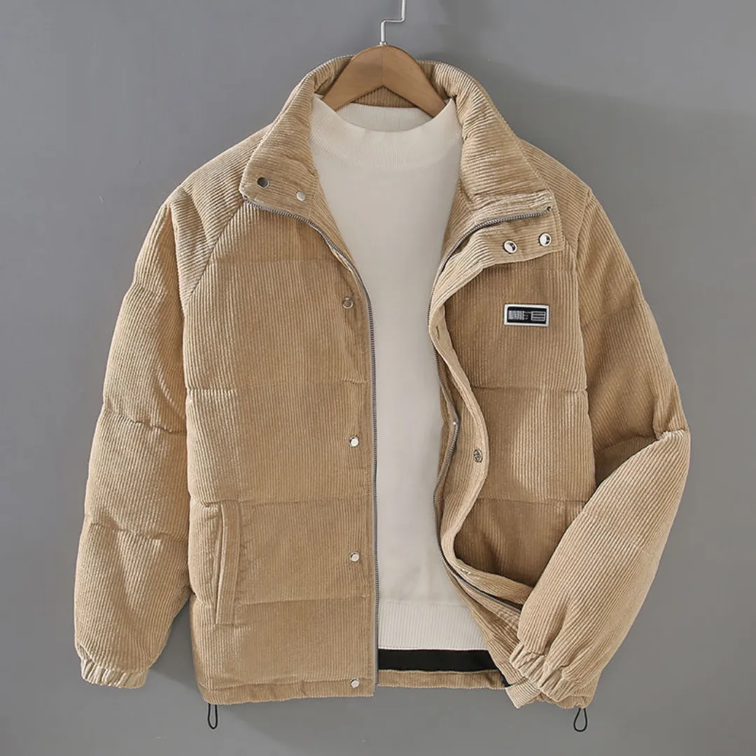 Men's Warm Button Down Jacket | Corduroy
