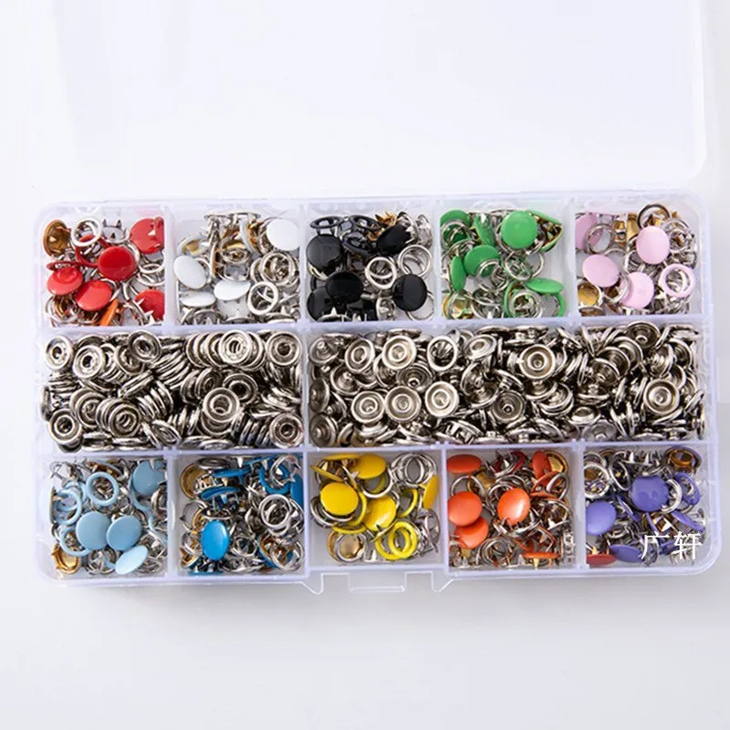 Metal Snap Buttons with Fastener Pliers Press Tool Kit