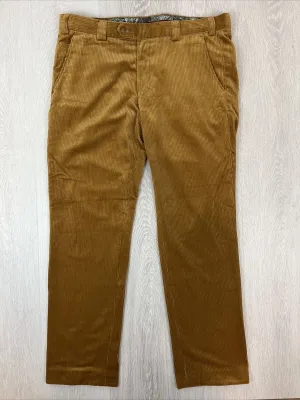 MEYER Mens Mustard Coloured Corduroy Pants Size 36 / 32