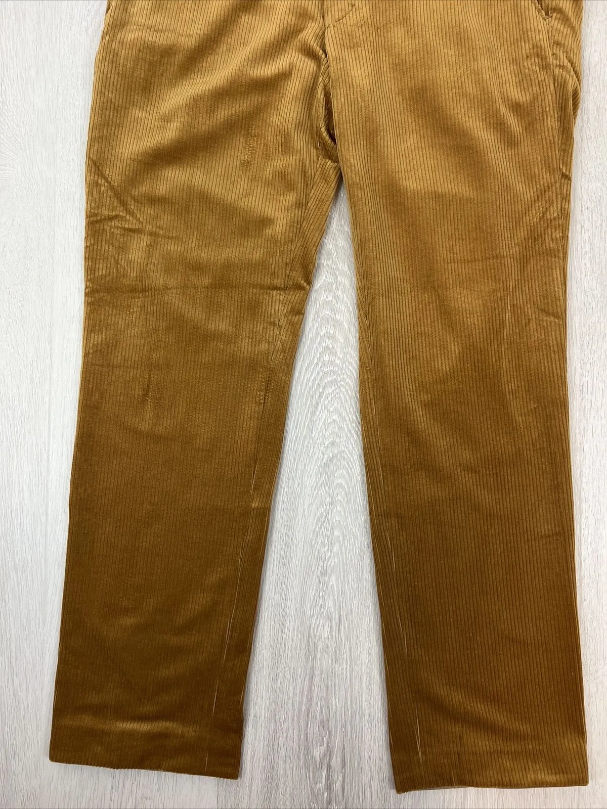 MEYER Mens Mustard Coloured Corduroy Pants Size 36 / 32