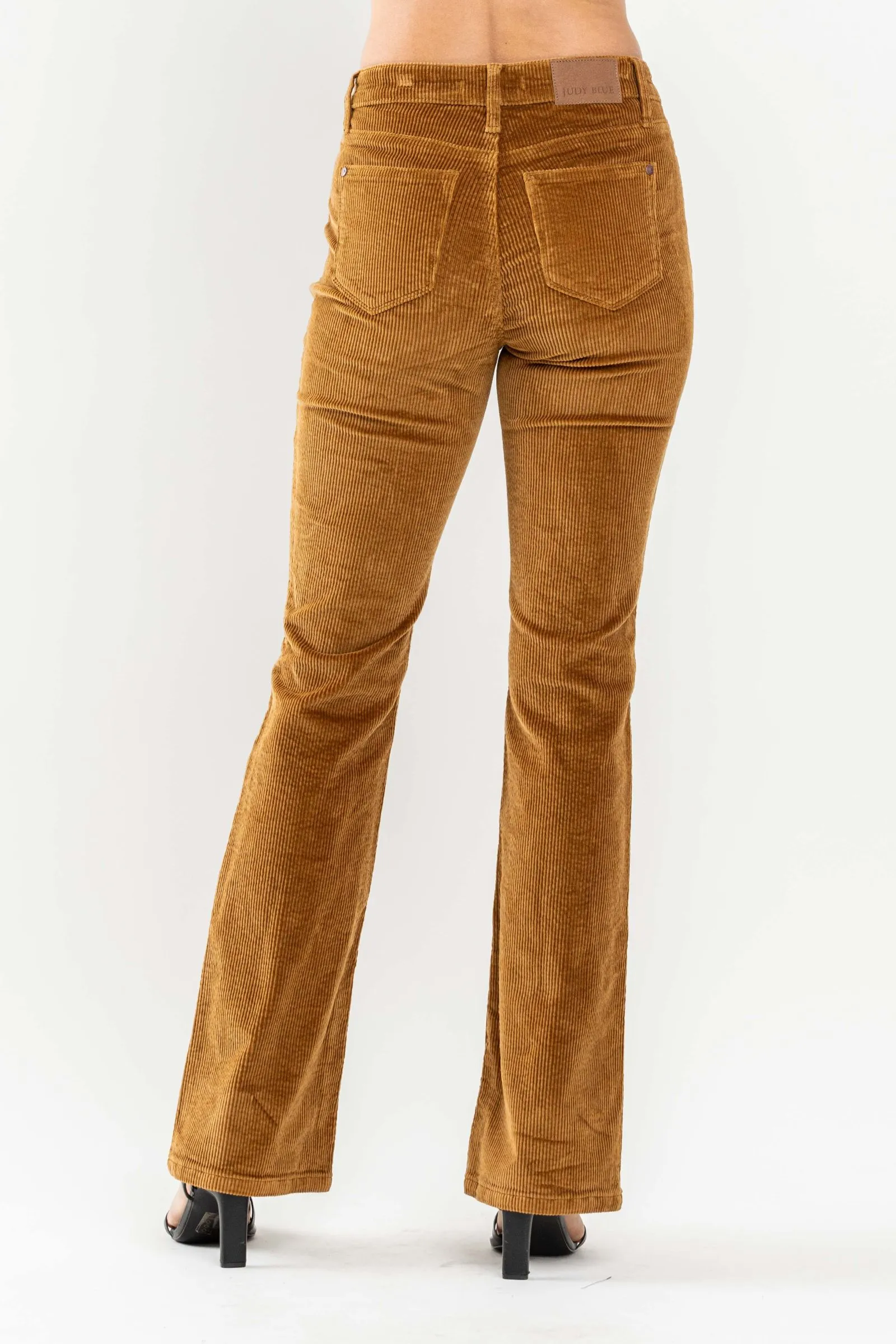 MIDRISE OVERDYED CORDUROY BOOTCUT BY JUDY BLUE - CURVY