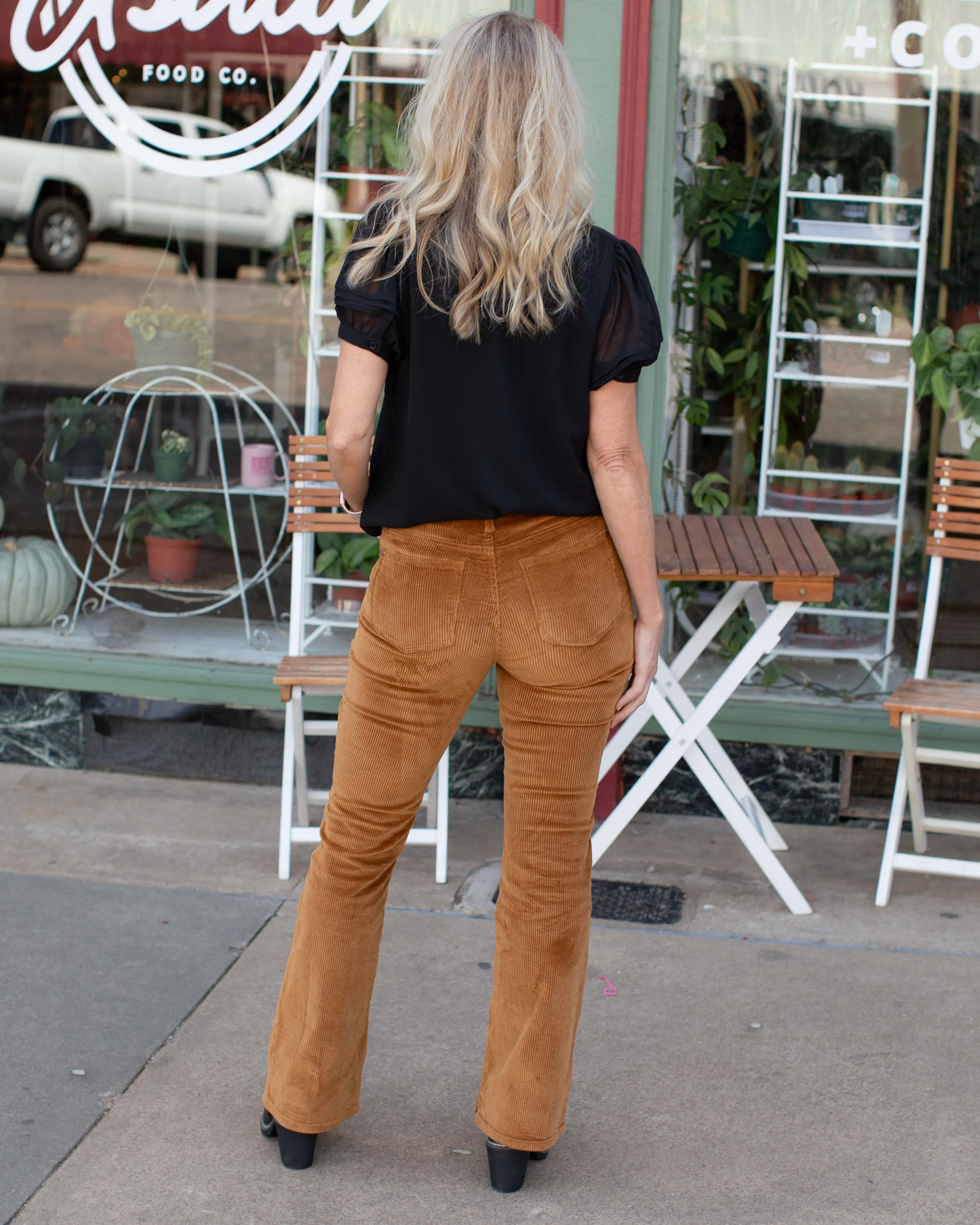 MIDRISE OVERDYED CORDUROY BOOTCUT BY JUDY BLUE - CURVY