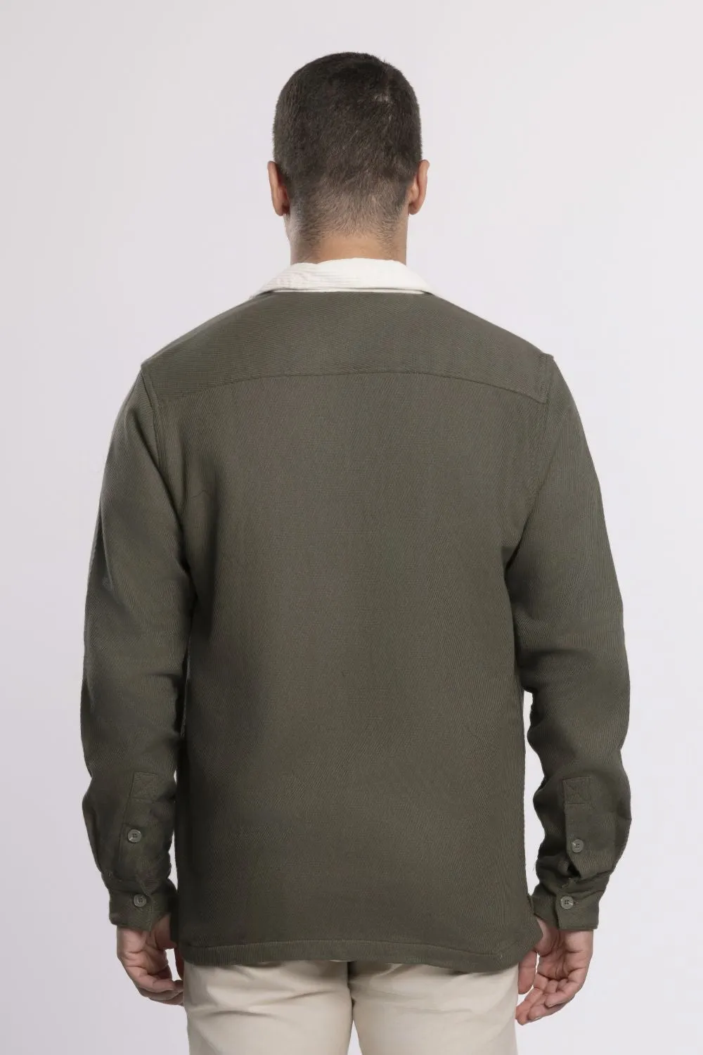 MOC Kemeja Workwear Lengan Panjang Pria Arthuro - Olive