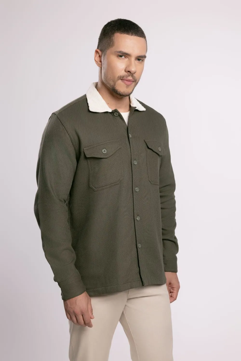 MOC Kemeja Workwear Lengan Panjang Pria Arthuro - Olive