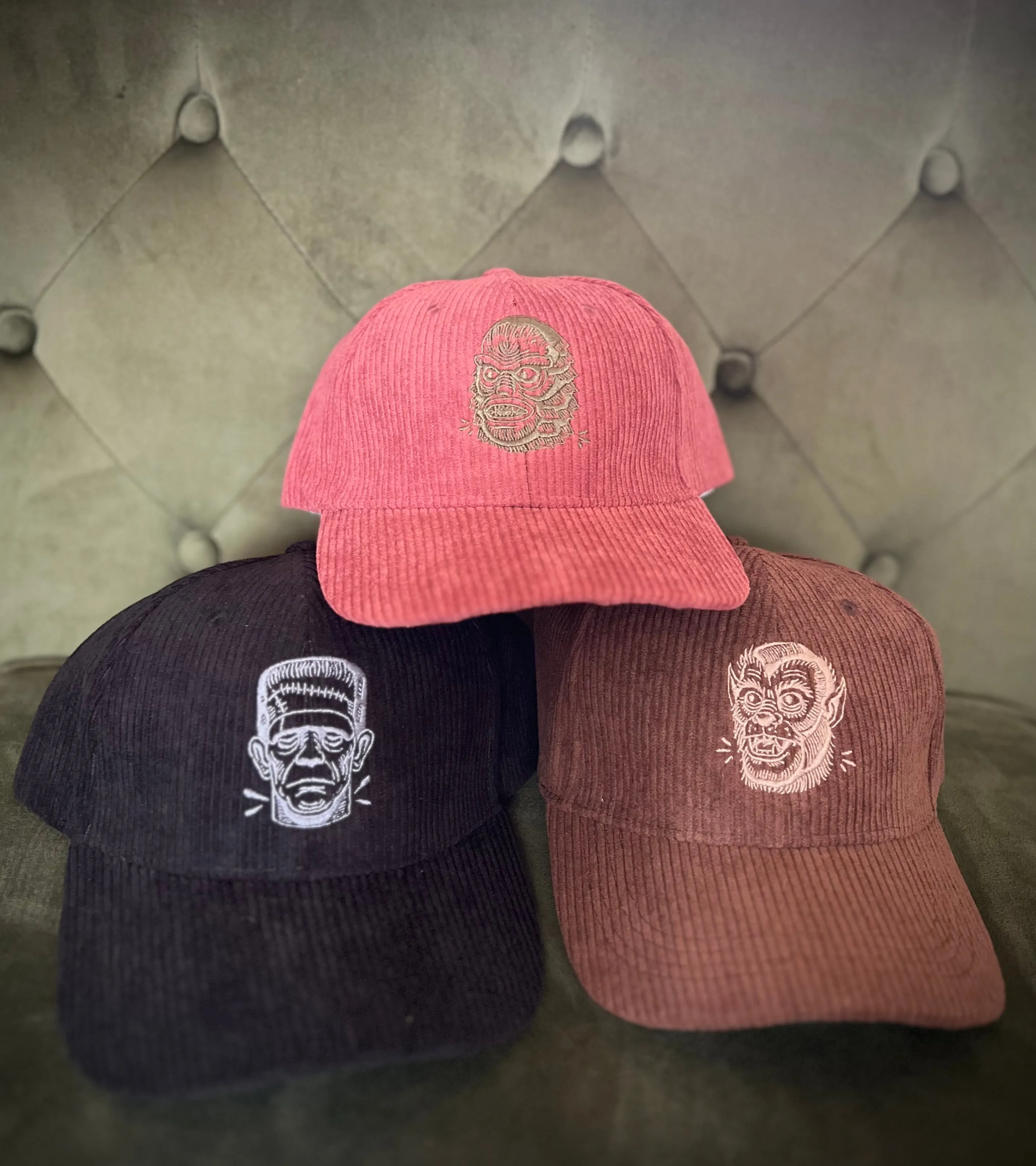 MONSTER HEADS CORDUROY CAP