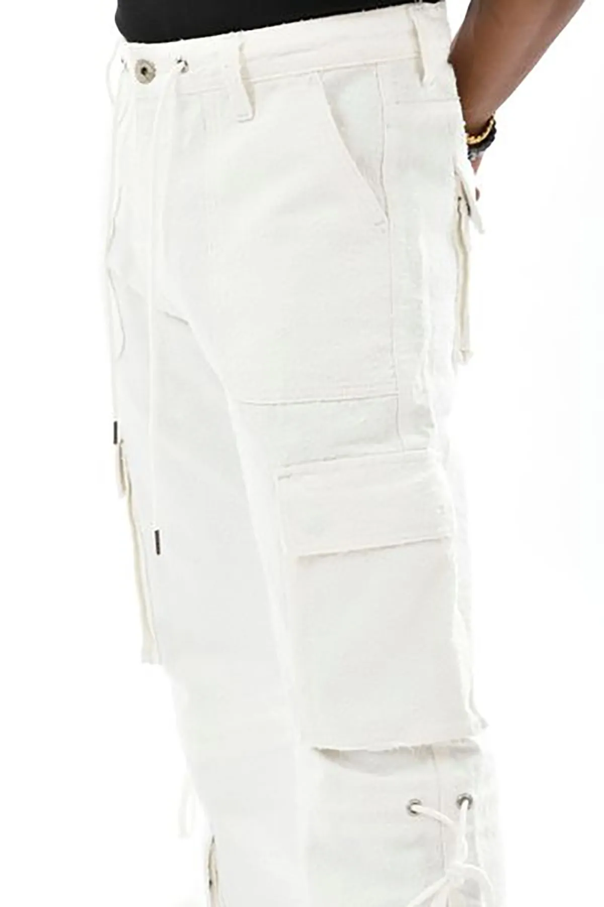 Multi cargo fit denim