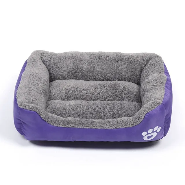 Multi-Color Soft Cotton Pet Cat Dog Bed