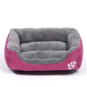 Multi-Color Soft Cotton Pet Cat Dog Bed