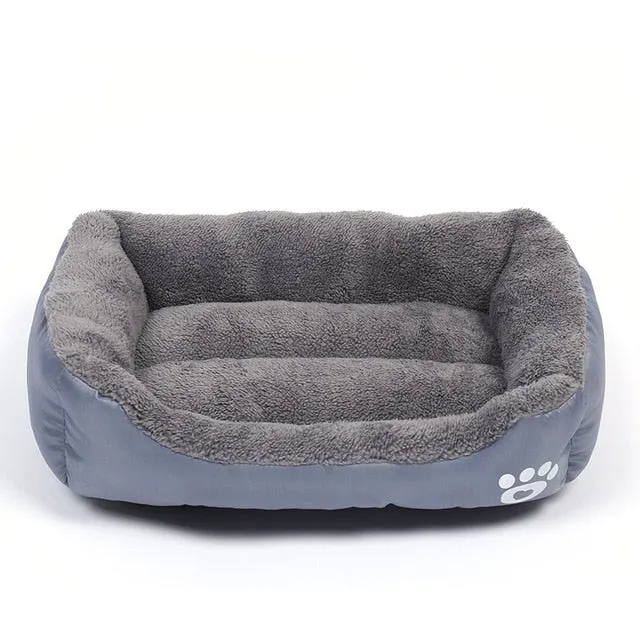 Multi-Color Soft Cotton Pet Cat Dog Bed