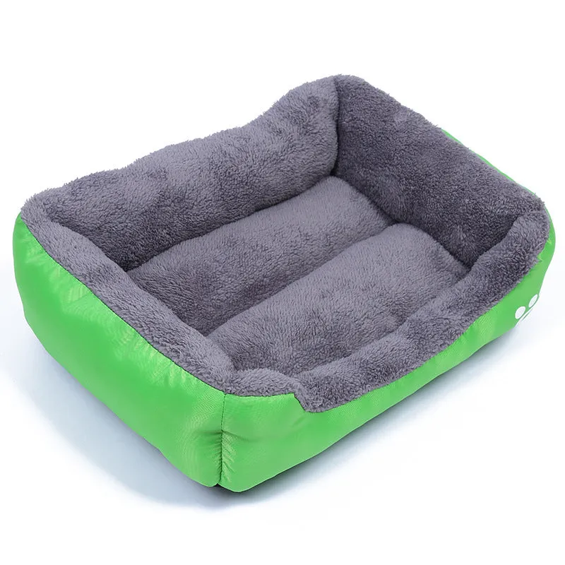 Multi-Color Soft Cotton Pet Cat Dog Bed