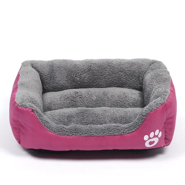 Multi-Color Soft Cotton Pet Cat Dog Bed