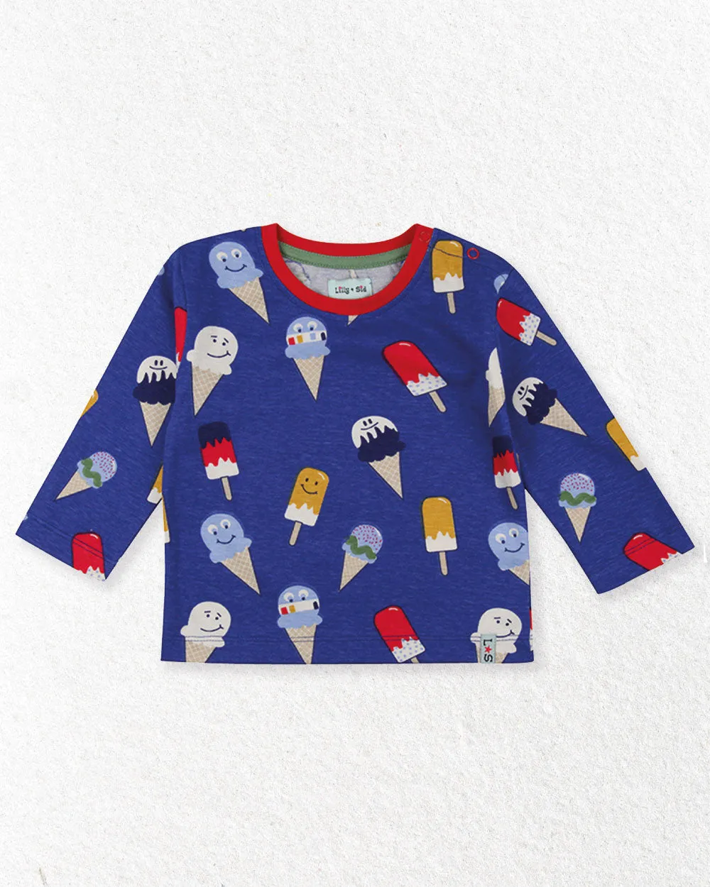 Multicoloured Happy Ice Cream Print Top & Jogger Set