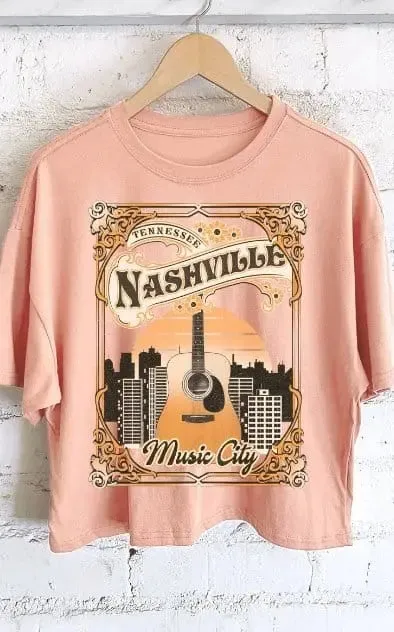 Nashville Graphic Crop Top