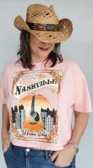 Nashville Graphic Crop Top