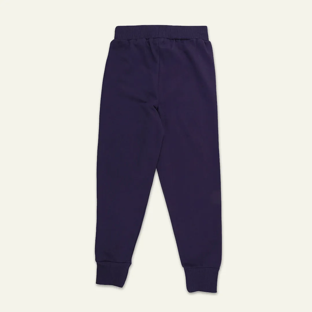 Navy Dinosaur Applique Joggers