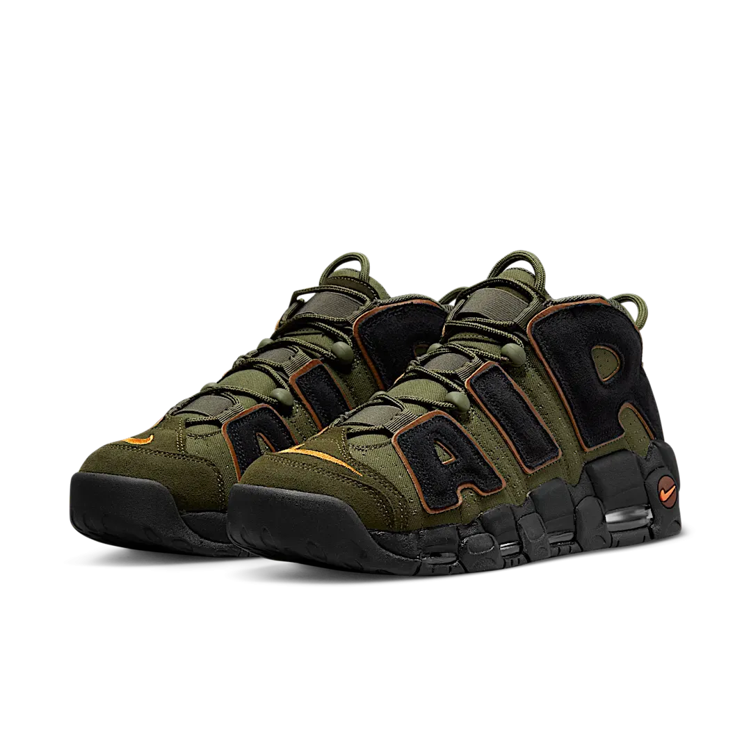 Nike Air More Uptempo 96 Cargo Khaki Alpha Orange