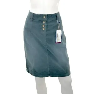 NWT Tailor Blue-Gray Velvet Midi Casual Dress Straight Pencil Skirt L 40 10-12