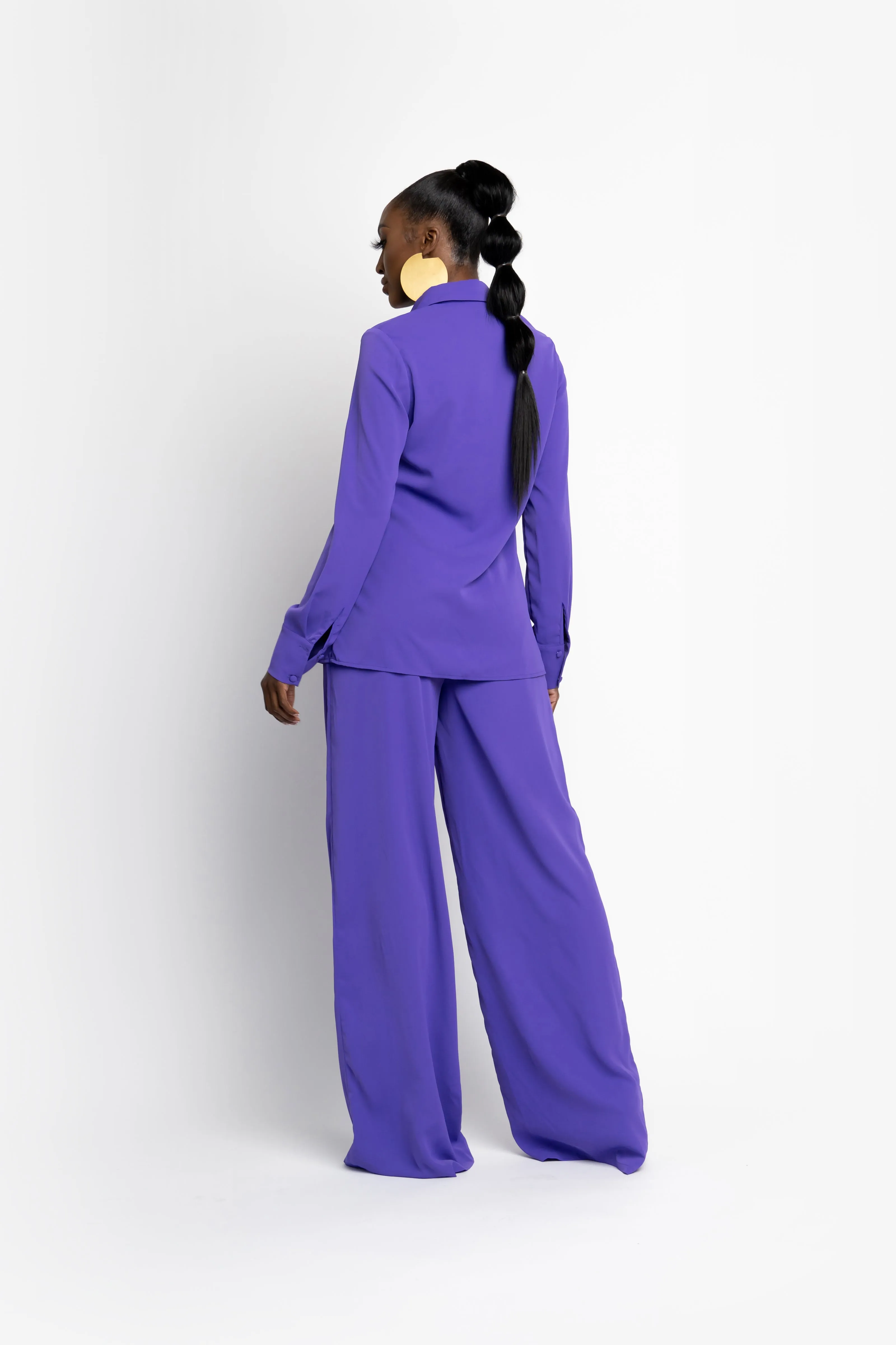 ORCHID PURPLE TIA button up shirt