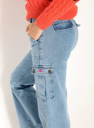 Pantalón cargo Ancho Mujer
