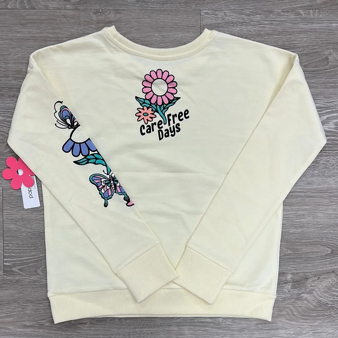 Paper Flower Living the Dream Graphic Sweatshirt - Pear Sorbet