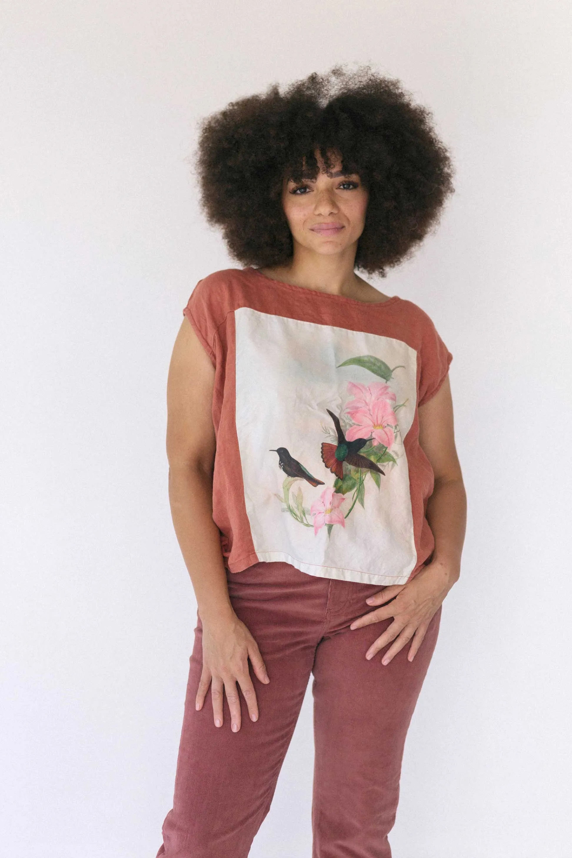 Peggy top in Hummingbird